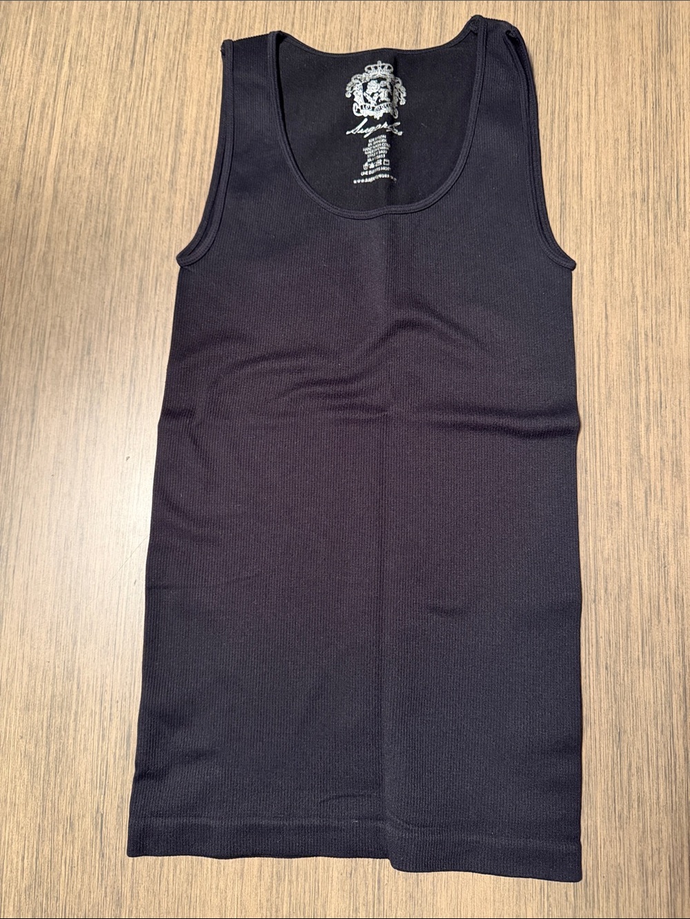 Sugarlips Black Ribbed Tank Top
